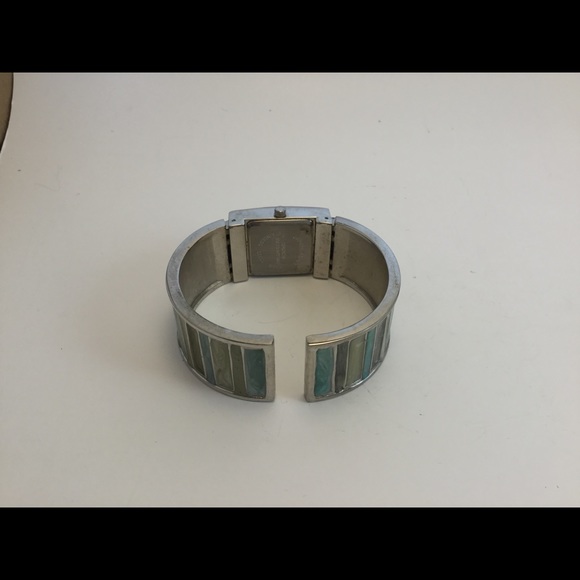 Quartz Wristwatch With Multi Colored Stone Band - Picture 4 of 5